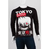 Tokyo Ghoul Unisex Pamuklu Regular Fit Siyah Tişört Medium