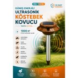 Tokyo Güneş Enerjili Solar Yılan, Kertenkele Akrep Ultrasonik Kovucu IP44 1000m2 Sentinel Motorlu