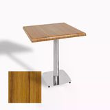 Tokyo Kare Masa (Kromnikel) 60X60 Cm - (Werzalit, Wermodin Ve Allzalit Tabla) - Real Teak