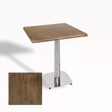 Tokyo Kare Masa (Kromnikel) 60X60 Cm - (Werzalit, Wermodin Ve Allzalit Tabla) - Rustic Dark