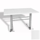 Tokyo Masa Kromnikel (Werzalit, Allzalit Yada Wermodin Tabla 70X120) - Beyaz