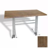 Tokyo Masa Kromnikel (Werzalit, Allzalit Yada Wermodin Tabla 70X120) - Rustic Dark