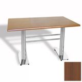 Tokyo Masa Kromnikel (Werzalit, Allzalit Yada Wermodin Tabla 80X120) - Koyu Ahşap