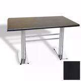 Tokyo Masa Kromnikel (Werzalit, Allzalit Yada Wermodin Tabla 80X120) - Siyah