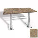 Tokyo Masa Kromnikel (Werzalit, Allzalit Yada Wermodin Tabla 80X140) - Edgy Wood