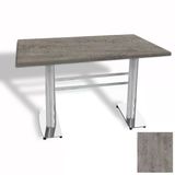 Tokyo Masa Kromnikel (Werzalit, Allzalit Yada Wermodin Tabla 80X140) - Kahve Oxid