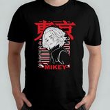Tokyo Revengers Anime Manga Unisex %100 Pamuklu Bisiklet Yaka T-Shirt Model 1 - Siyah - XL