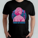 Tokyo Revengers Anime Manga Unisex %100 Pamuklu Bisiklet Yaka T-Shirt Model 18 - Siyah