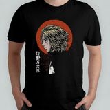 Tokyo Revengers Anime Manga Unisex %100 Pamuklu Bisiklet Yaka T-Shirt Model 2 - Siyah - XL