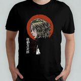 Tokyo Revengers Anime Manga Unisex %100 Pamuklu Bisiklet Yaka T-Shirt Model 2 - Siyah