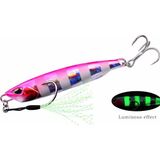 Tokyo Tackle Drag Metal Jigger Sahte Shore Jigging Balık Yemi 30GR. 7cm. Renk Kodu : D - 102 Pink Zebra Glow - 7 cm