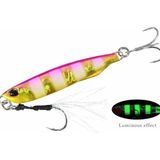 Tokyo Tackle Drag Metal Jigger Sahte Shore Jigging Balık Yemi 30GR. 7cm. Renk Kodu : E - 109 Pink Gold Zebra Glow - 7 CM