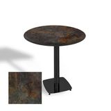 Tokyo Yuvarlak Masa (Esb) Çap 80Cm - (Werzalit, Wermodin Ve Allzalit Tabla) - Metalic Oxid 3