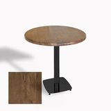Tokyo Yuvarlak Masa (Esb) Çap 80Cm - (Werzalit, Wermodin Ve Allzalit Tabla) - Rustic Dark