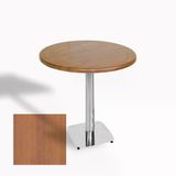 Tokyo Yuvarlak Masa (Kromnikel) Çap 70Cm - (Werzalit, Wermodin Ve Allzalit Tabla) - Koyu Ahşap