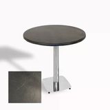 Tokyo Yuvarlak Masa (Kromnikel) Çap 80Cm - (Werzalit, Wermodin Ve Allzalit Tabla) - Grey Marble
