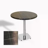 Tokyo Yuvarlak Masa (Kromnikel) Çap 80Cm - (Werzalit, Wermodin Ve Allzalit Tabla) - Palazzo