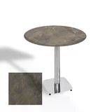 Tokyo Yuvarlak Masa (Kromnikel) Çap 90Cm - (Werzalit, Wermodin Ve Allzalit Tabla) - Halong