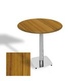 Tokyo Yuvarlak Masa (Kromnikel) Çap 90Cm - (Werzalit, Wermodin Ve Allzalit Tabla) - Real Teak