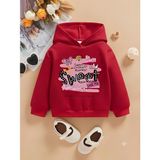 TokyoLab Sweet Baskılı Kız Çocuk Sweatshirt - Kırmızı