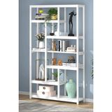 Tolia Home 7 Katlı Metal Kitaplık Aksesuar Rafı Çok Amaçlı Raf - 200x100 cm - Beyaz