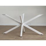 Tolia Home Ahtapot Beyaz Renk Metal Masa-Yemek Masası-Toplantı Masası Ayağı 150 x 78 x 71 cm - 150x78cm