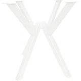 Tolia Home Metal Yuvarlak Masa Yemek Masası Çalışma Masası Ayağı 72 cm Mobilya Ayağı - Beyaz - 60X72