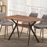 Tolia Home Ventora Yemek Mutfak Masası - Ceviz - Siyah - 120x69 cm