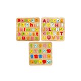 tollihy brinco Ahşap Montessori Okul Öncesi Küçük Harf, Büyük Harf ve Sayılar Eğitici Öğretici Bultak Puzzle Seti