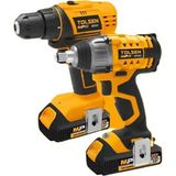 Tolsen 87240 Lithium - İON 2'li (Şarjlı Matkap + Şarjlı Somun Sökme 330NM + Vidalama Adaptörü) Set