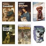 Tolstoy Koleksiyonu 4 Kitap ve Dekoratif Köpek Kalemlik - Masum Köpek Planlama Defteri