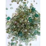 Tolu Dekoratif Kristal Cam Kırığı Epoksi Reçine Için Kırık Cam Mum Dekoratif Obje Hobi Amaçlı El Sanatları Süsleme Küçük Parçalı Cam Kırıkları Haki ( 100 Gr) ( 3-6 mm Boyutlarında)