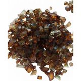 Tolu Dekoratif Kristal Cam Kırığı Epoksi Reçine Için Kırık Cam Mum Dekoratif Obje Hobi Amaçlı El Sanatları Süsleme Küçük Parçalı Cam Kırıkları Kahverengi ( 100 Gr) ( 3-6 mm Boyutlarında)