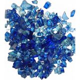 Tolu Dekoratif Kristal Cam Kırığı Epoksi Reçine Için Kırık Cam Mum Dekoratif Obje Hobi Amaçlı El Sanatları Süsleme Küçük Parçalı Cam Kırıkları Lacivert ( 100 Gr)( 3-6 mm Boyutlarında)