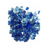 Tolu Dekoratif Kristal Cam Kırığı Epoksi Reçine Için Kırık Cam Mum Dekoratif Obje Hobi Amaçlı El Sanatları Süsleme Küçük Parçalı Cam Kırıkları Lacivert ( 100 Gr)( 3-6 mm Boyutlarında)