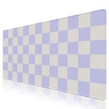 ToLuLu Masa Mat Mouse Pad Koruyucu, Büyük Oyun Kaymaz Bilgisayar Dizüstü Bilgisayar Masası Sümeni, Dikişli Kenarlar Klavye Mouse Mat Masa Pedi, Ev Ofis için 80 cm x 39,9 cm Genişletilmiş Mousepad Mor