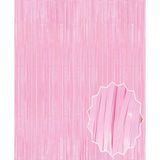 Tolzan Soft Pembe Püsküllü Kapı Perdesi - Parti, Baby Shower, Cinsiyet Partisi 1x2 m