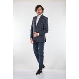 Tom Becker Minimalist Kareli Erkek Ceket - Günlük Şıklık - A. Lacivert - 60