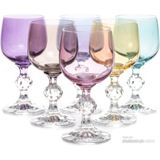 Tom Bohemıa Crystal Kristal Mix Renkli Kahve Yanı Su Bardağı 150ML
