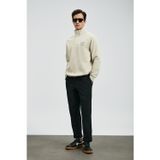 Tom Fashion Erkek Chino Pantolon Slim Fit Siyah