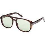 Tom Ford 1022 01A Desenli Güneş Gözlüğü Erkekler İçin UV 400 Koruma ve Asetat-Metal Çerçeve