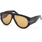 Tom Ford 1044 01E 60 Unisex Güneş Gözlüğü - Kahverengi