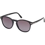 Tom Ford 1097 01B 53 Unisex Güneş Gözlüğü - Açık Siyah