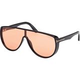 Tom Ford 1182 05E Unisex Güneş Gözlüğü Siyah Çerçeve ile UV 400 Filtreli Koruma