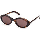 Tom Ford 1186 52E 51 Kadın Güneş Gözlüğü - Leopar