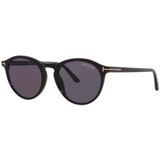 Tom Ford AURELE FT 0904 Parlak Siyah/Gri 52/19/145 unisex Güneş Gözlüğü, Parlak Siyah/Gri, 52/19/145