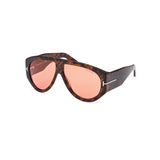 Tom Ford BRONSON FT 1044 Koyu Havana/Bordo 60/12/140 erkek Güneş Gözlüğü, Koyu Havana/Bordo, 60/12/140