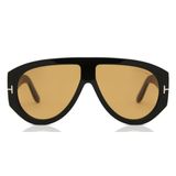 Tom Ford BRONSON FT 1044 Shiny Black/Brown 60/12/140 Erkek Güneş Gözlüğü, Parlak Siyah/Kahverengi, 60/12/140