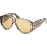 Tom Ford Bronson FT1044 93E Unisex Güneş Gözlüğü Fotokromik - Açık Kahverengi Şeffaf