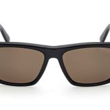 Tom Ford BUCKEY-02 FT 0906 Parlak Siyah Kahverengi Erkek Güneş Gözlüğü